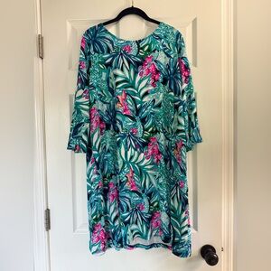 Lilly Pulitzer Ophelia Swing Dress Maldives Green Hype It Up